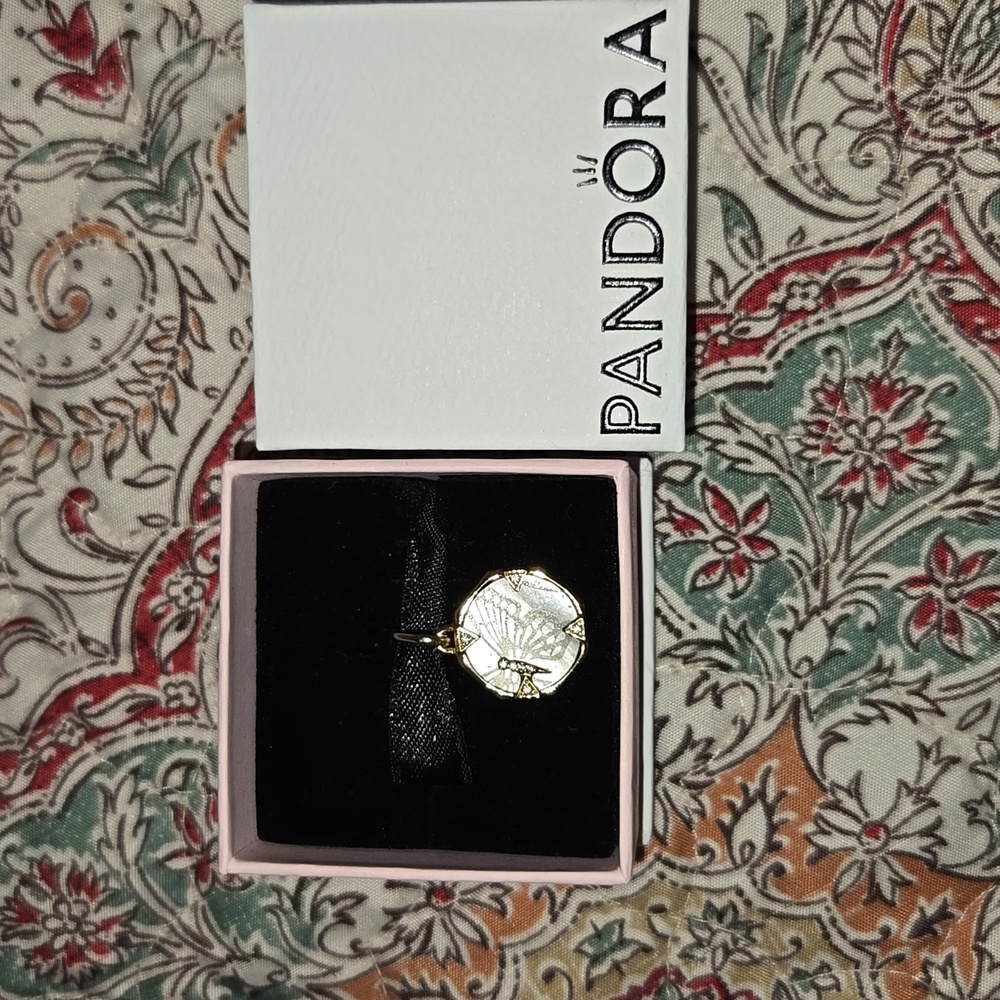 Pandora Gold and Silver Pendant Necklace